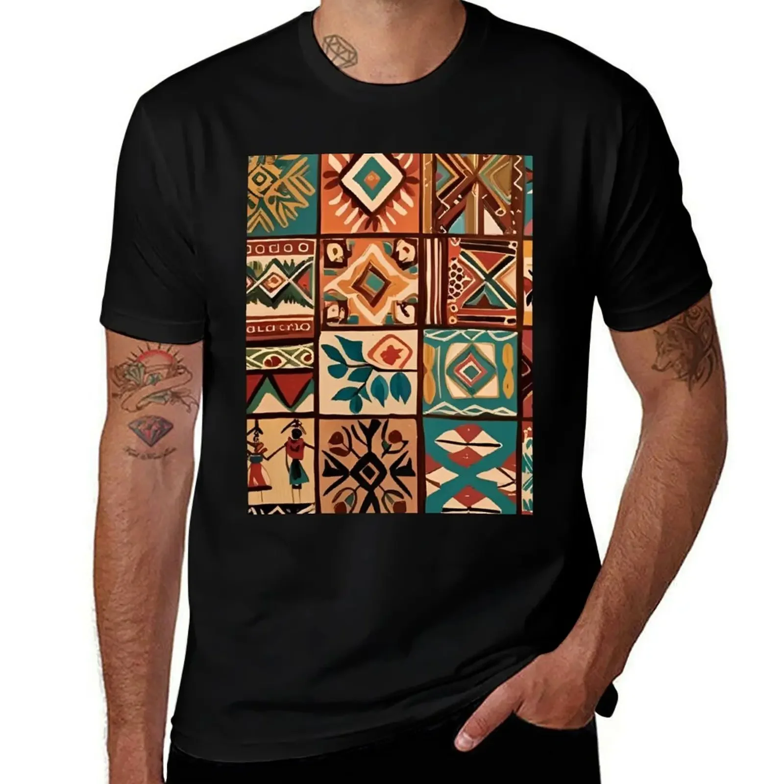 

Colorful Albanian Village Landscape – Zadrima Art” T-Shirt anime tshirt customs plus size tops mens t shirt