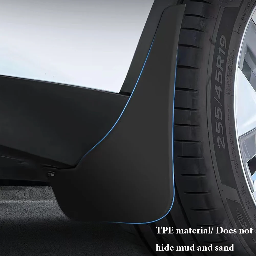 

4pcs High quality Invisible Mud Fenders Modification Car Exterior Accessories Mudguards For Tesla Model 3 For Model Y 2020-2022