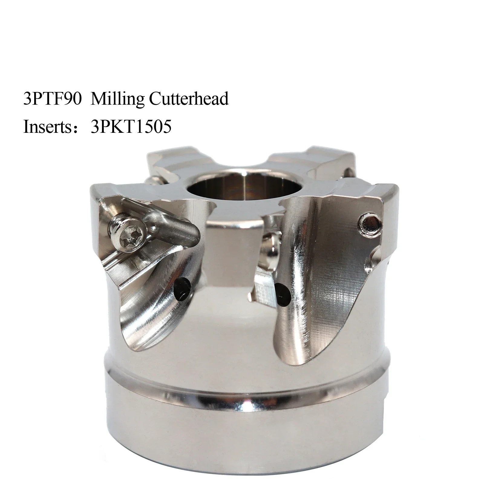 3PKT Milling Cutter Head 90 Aegrees Fast Feed Surface Milling Cutter 50 63 80mm for 3PKT1505 Inserts Milling Fast Feed Handle
