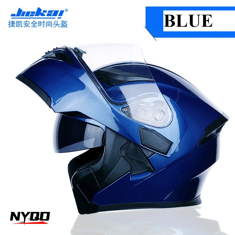 

NEW Bluetooth Helmet Flip Up Visor Dual Lens Casco Moto Cool Motorcycle Helmet Full Face Casco Black Motorbike Helmets Modular
