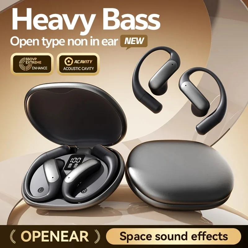 

Наушники M129 Open-Ear, беспроводные TWS-наушники с креплением на ухо, Bluetooth 5.4, для спорта/тренировок/зала