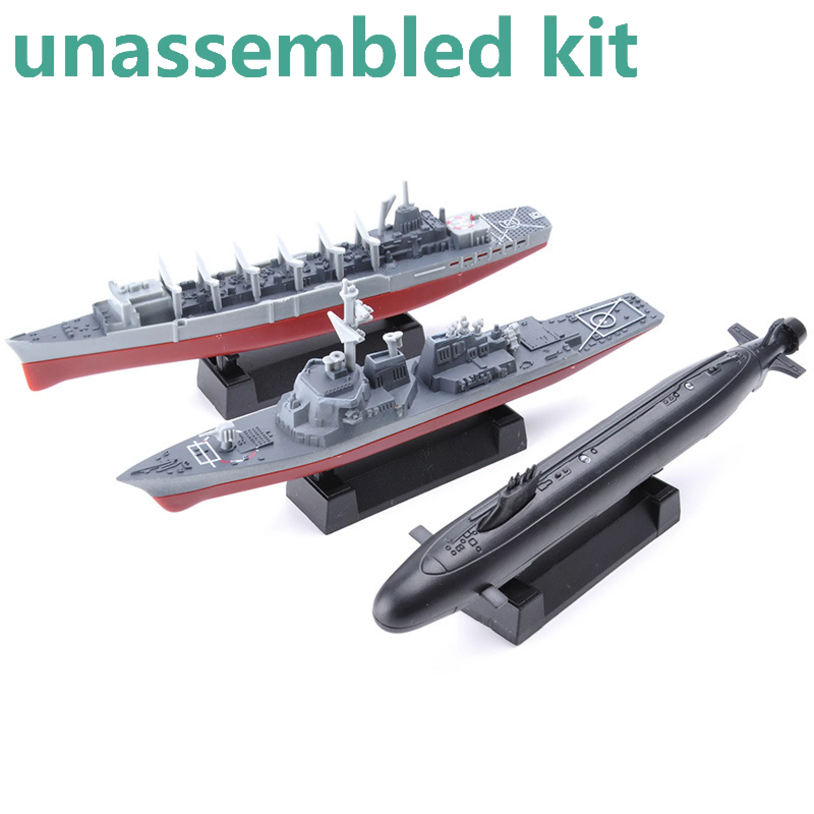 

8PACK Warship Aircraft Carrier Cruiser Frigate 4D DIY Handmade Kit Submarine Battleship Assembly Kit Beginner Friendly Toy Gift