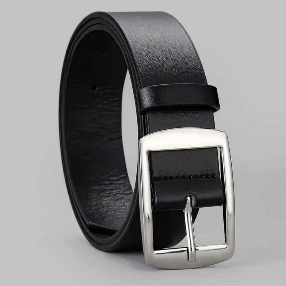 Neue Luxus Gürtel für Männer PU Leder Gürtel Metall Pin Schnalle Hohe Qualität Berühmte Marke Designer Hüftgurt Gürtel für Jeans Männer Gürtel – Detail 3