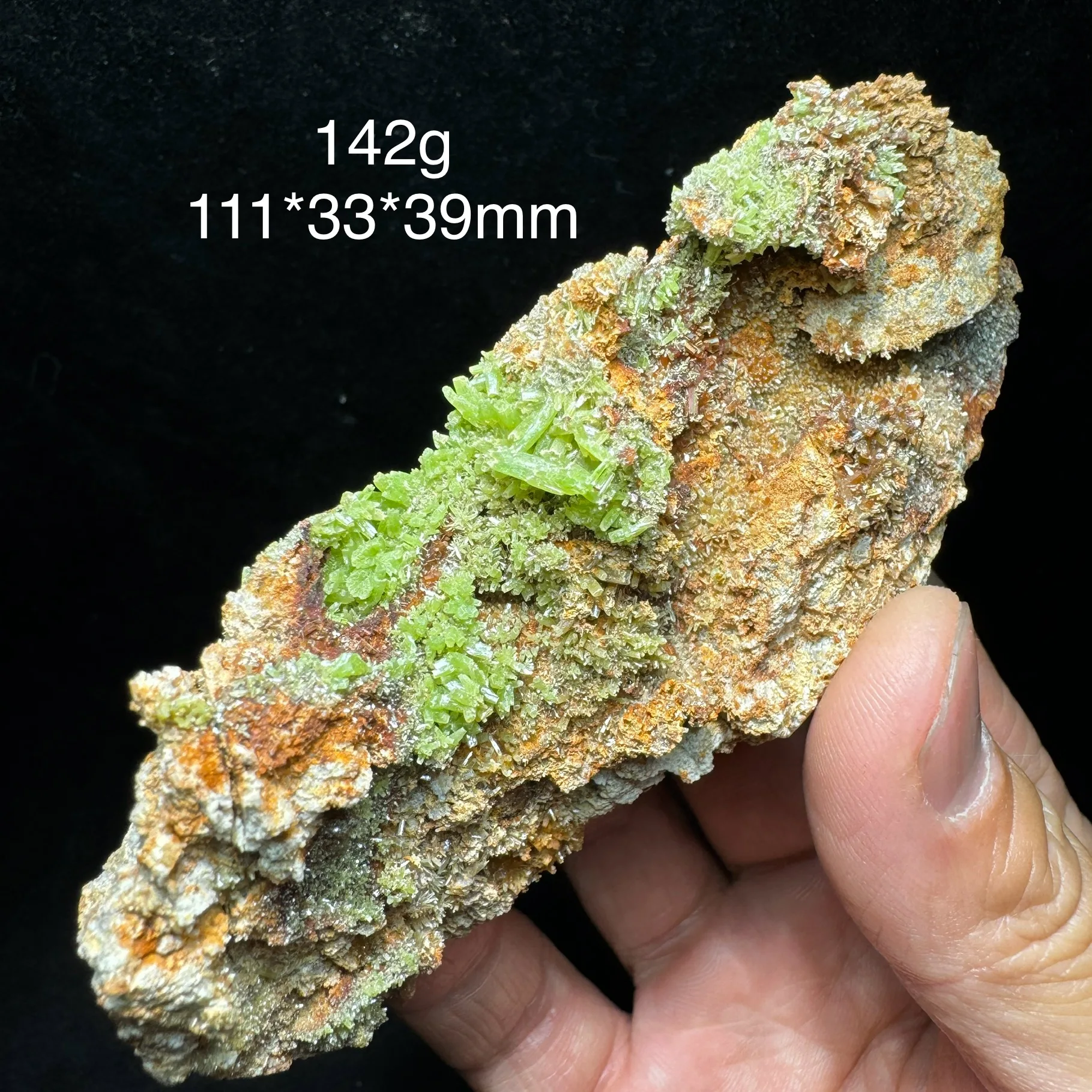 142g Natural Pyromorphite Mineral Specimen Quartz Rock Healing Stone Home Decor Gift China GuangXi