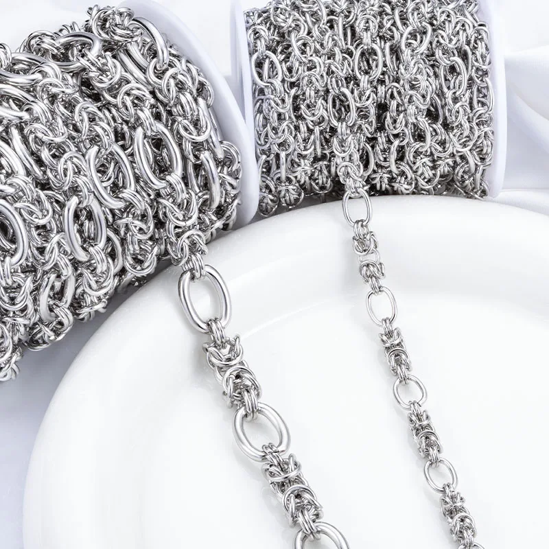 

1Meter Stainless Steel Handmade Chain For Jewelry Making Supplies Crafts Materials DIY Necklaces Bracelets Fittings Accessories