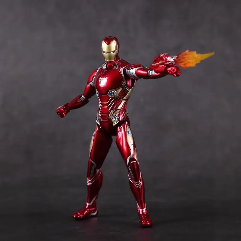 

New Product In Stock Alloy Iron Man Mk50 Glowing Joint Movable Metal Figurine Model 16cm Exquisite Souvenir Holiday Gift