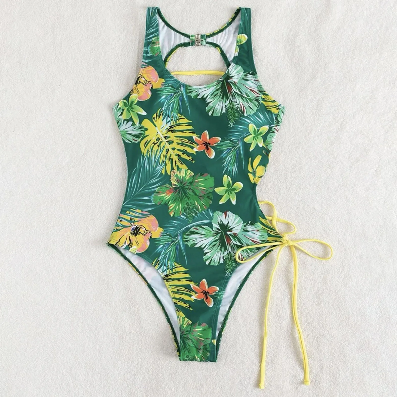 Fashion Sexy Bikini Ladies Sexy Stitching Backless Sexy Large Bikini Swimsuit With Shoulder Straps купальники 2024 женские