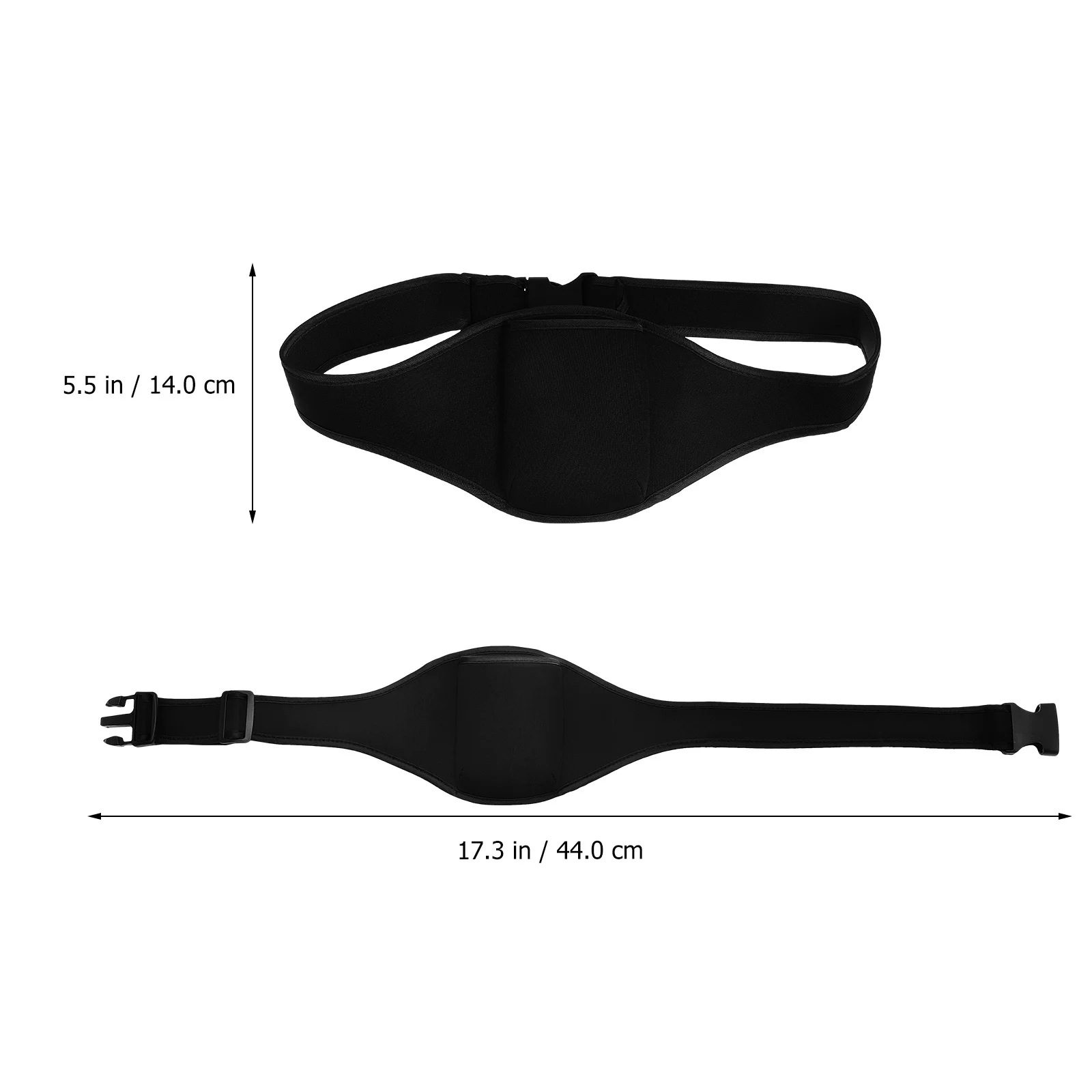 

2Pcs Microphone Waist Bag Soft Neoprene Mic Belt for Fitness Running Stage Performance Portable Wireless Mic Carrier