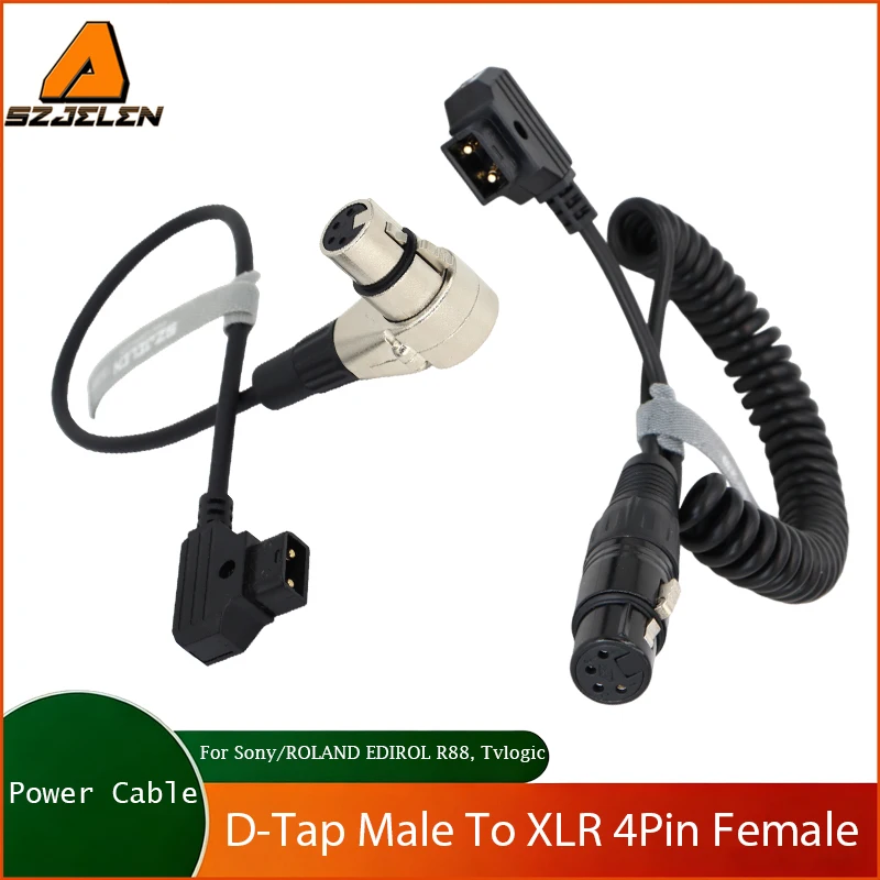 DTAP to XLR 4pin Female Power Cable For SONY/ROLAND EDIROL R88,Tvlogic Atomos monitor ,Camera Blackmagic URSA Power Cord