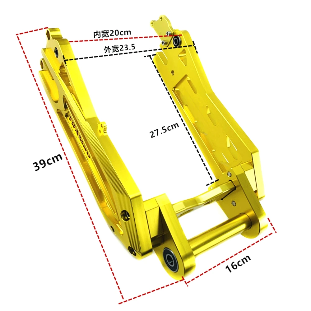 NNiu سكوتر كهربائي تعديل سوينغ الذراع ثلاثية الأبعاد نك سبائك الألومنيوم السهم على شكل الخلفية شوكة مسطحة ل Niu N1 N1S NGT NQI U + B U1 الولايات المتحدة #4