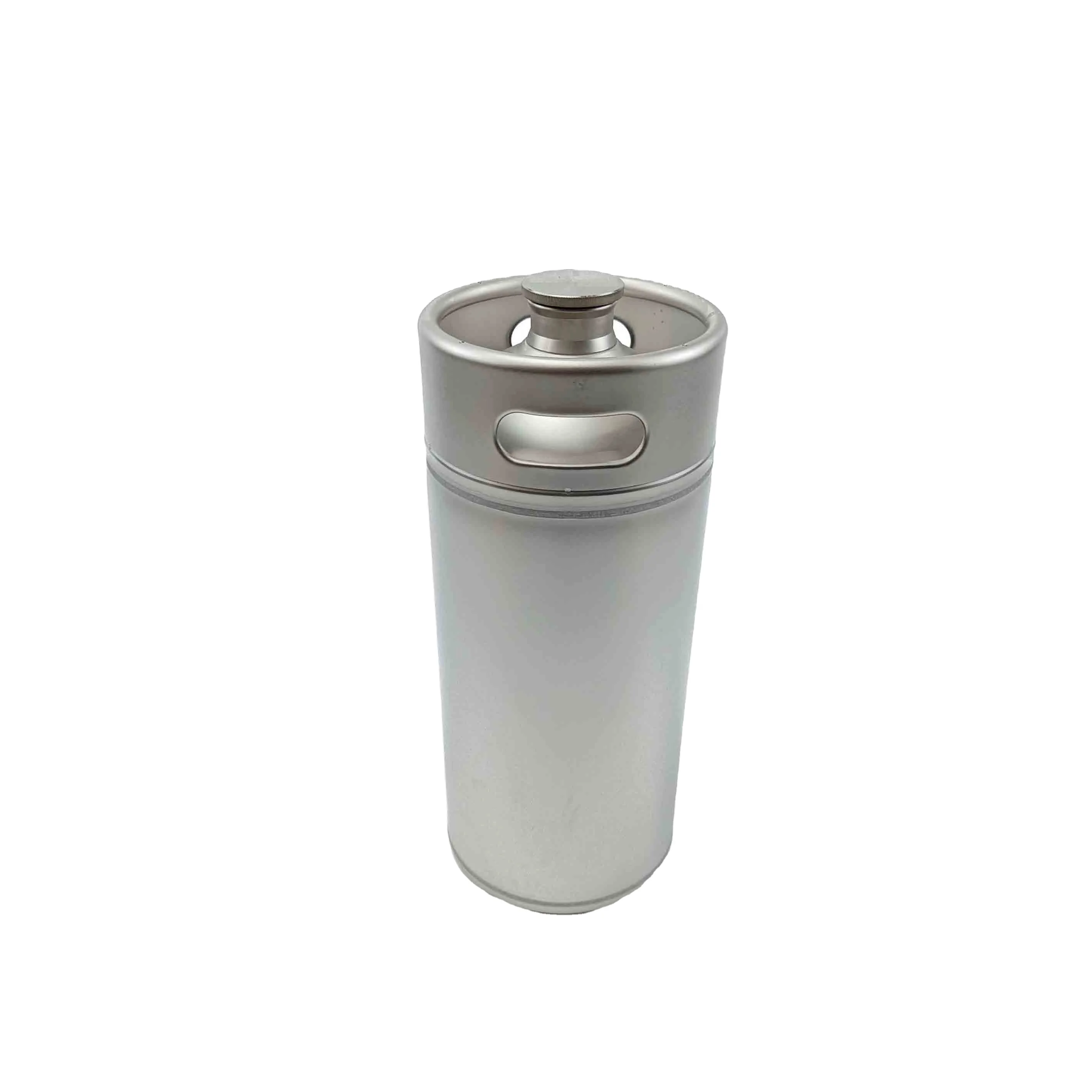 Mini Barril de Cerveza Growler de 4 Litros, Nuevo, de Acero Inoxidable 304, Tipo Corny, con Sistema Ball Lock y Bandeja Recolectora