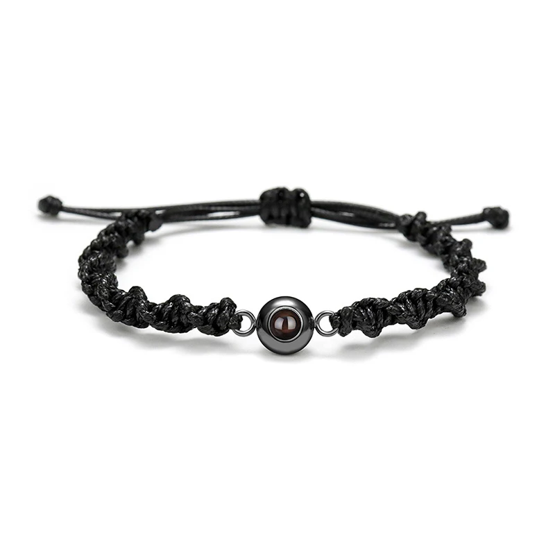 Gelang Foto Personal Gelang Proyeksi Foto Kustom Perhiasan Gelang Gambar Proyeksi Dapat Disesuaikan untuk Wanita Pria