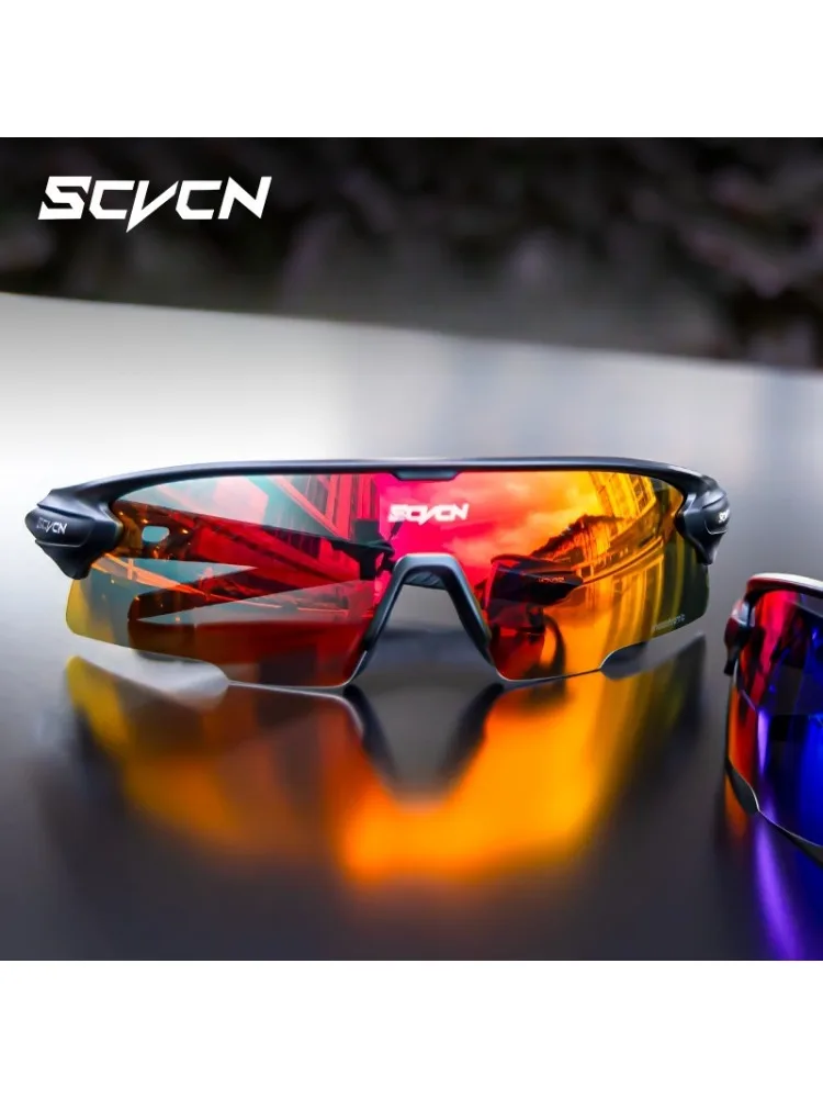 AliExpress SCVCN Blue Photochromic Man Red Sunglasses Bicycle Road Speed Glasses Sun Glasses for MTB UV400 Goggles Woman Road Bike Eyewear