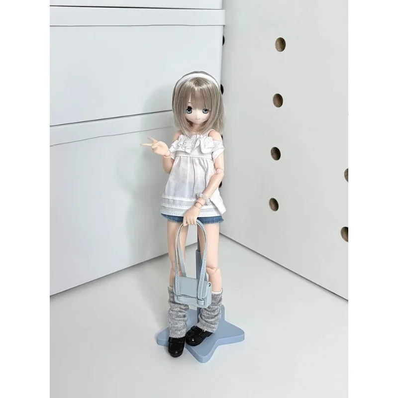 Maßanfertigung 1/6 Maßstab Weibliche Niedliche Weiße Rüschen-Oberteile mit Freien Schultern für 6'' FR2 Ob27 Blythe Actionfiguren-Körper – Detail 1