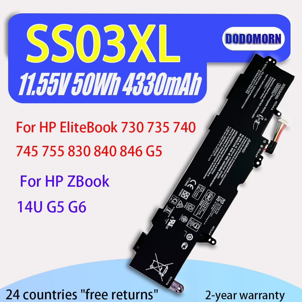 

New SS03XL Battery For HP EliteBook 730/735/740/745/755/830/840/846 G5/EliteBook 846 G5/EliteBook 735/746/830/840 G6