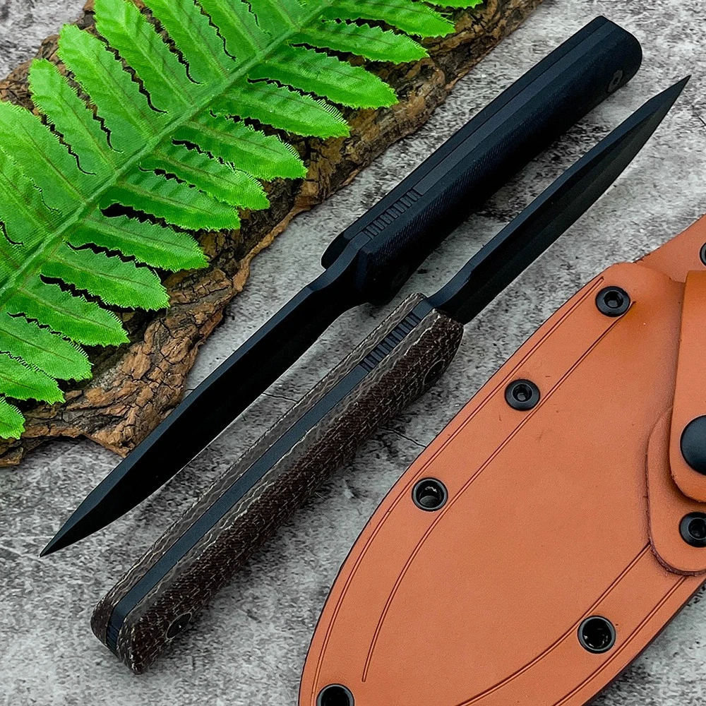 صلابة عالية في الهواء الطلق EDC التخييم شواء سكين المحمولة البرية مغامرة بقاء الصيد سكين جيب أدوات الإنقاذ الغابة #4