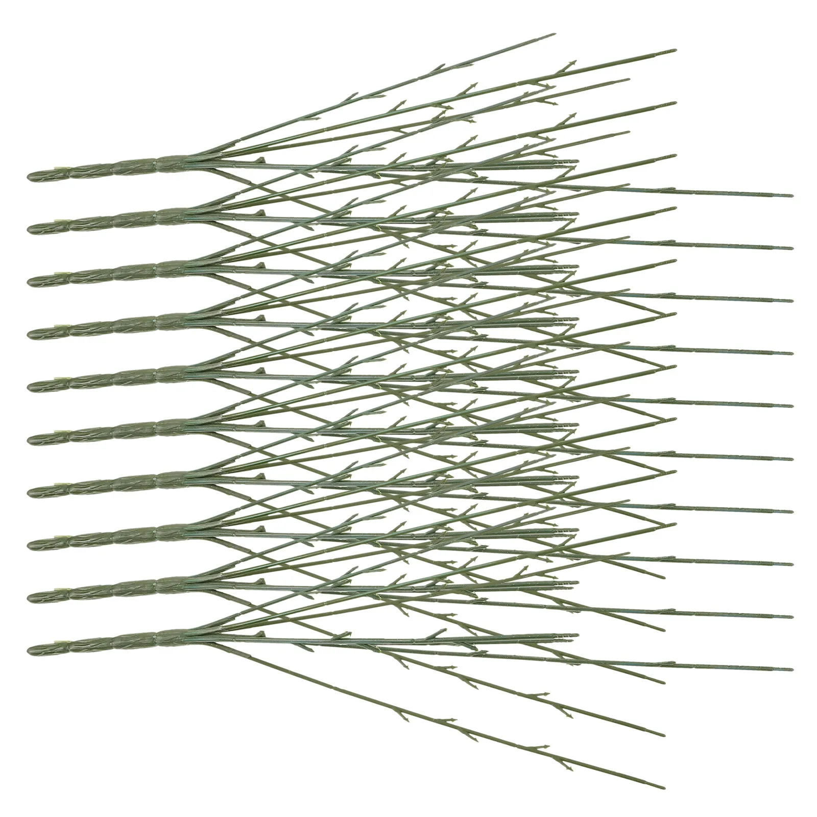 

10Pcs Plastic Flower Stems for DIY Floral Arrangements Wedding Bouquets Artificial Flower Stem Support Garden Party Home Decor