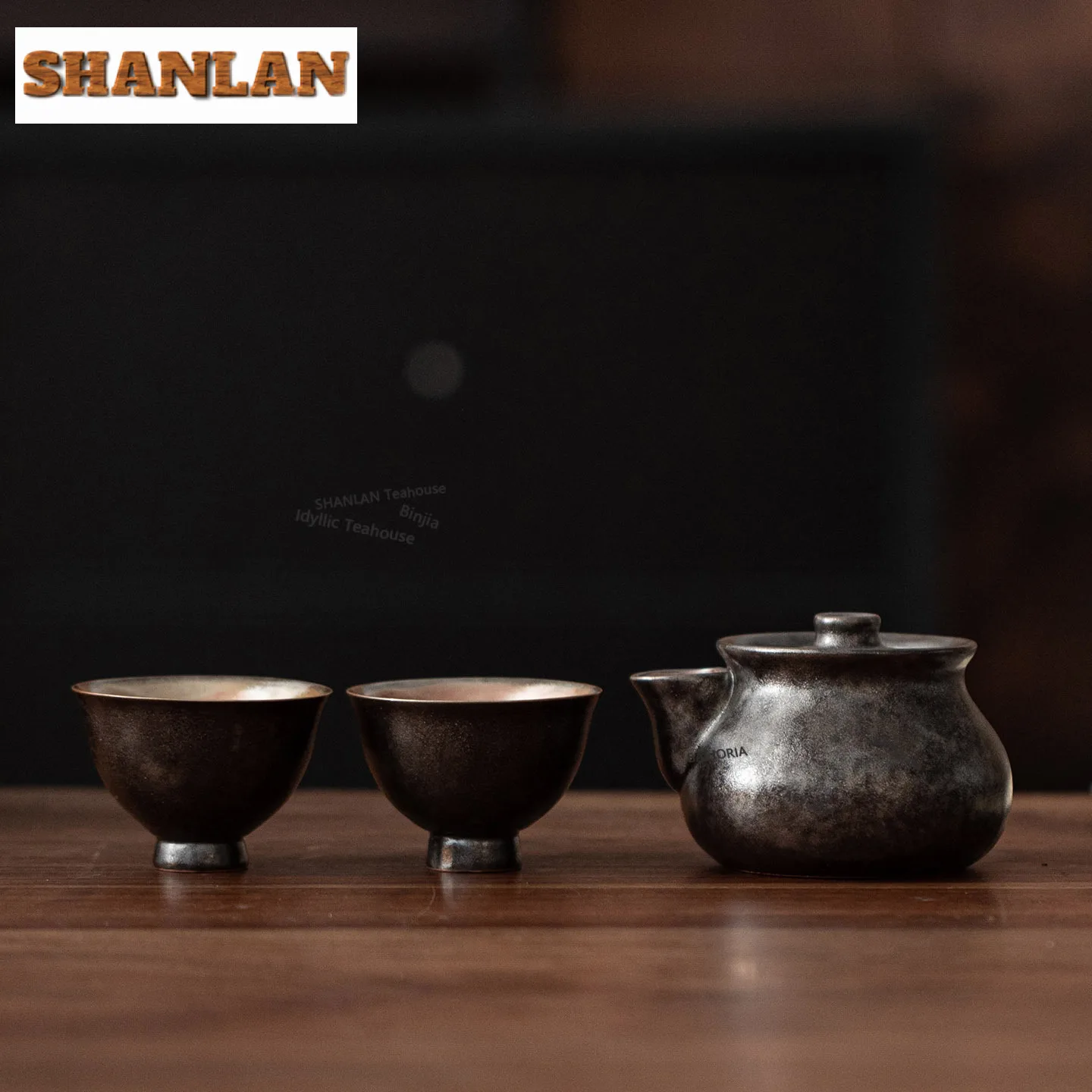 160ml Black Shino Kiln Fambe Teapot Japanese Tea Infuser Pot Tea Maker Kettle With Filter Puer Tableware Accessories Collection