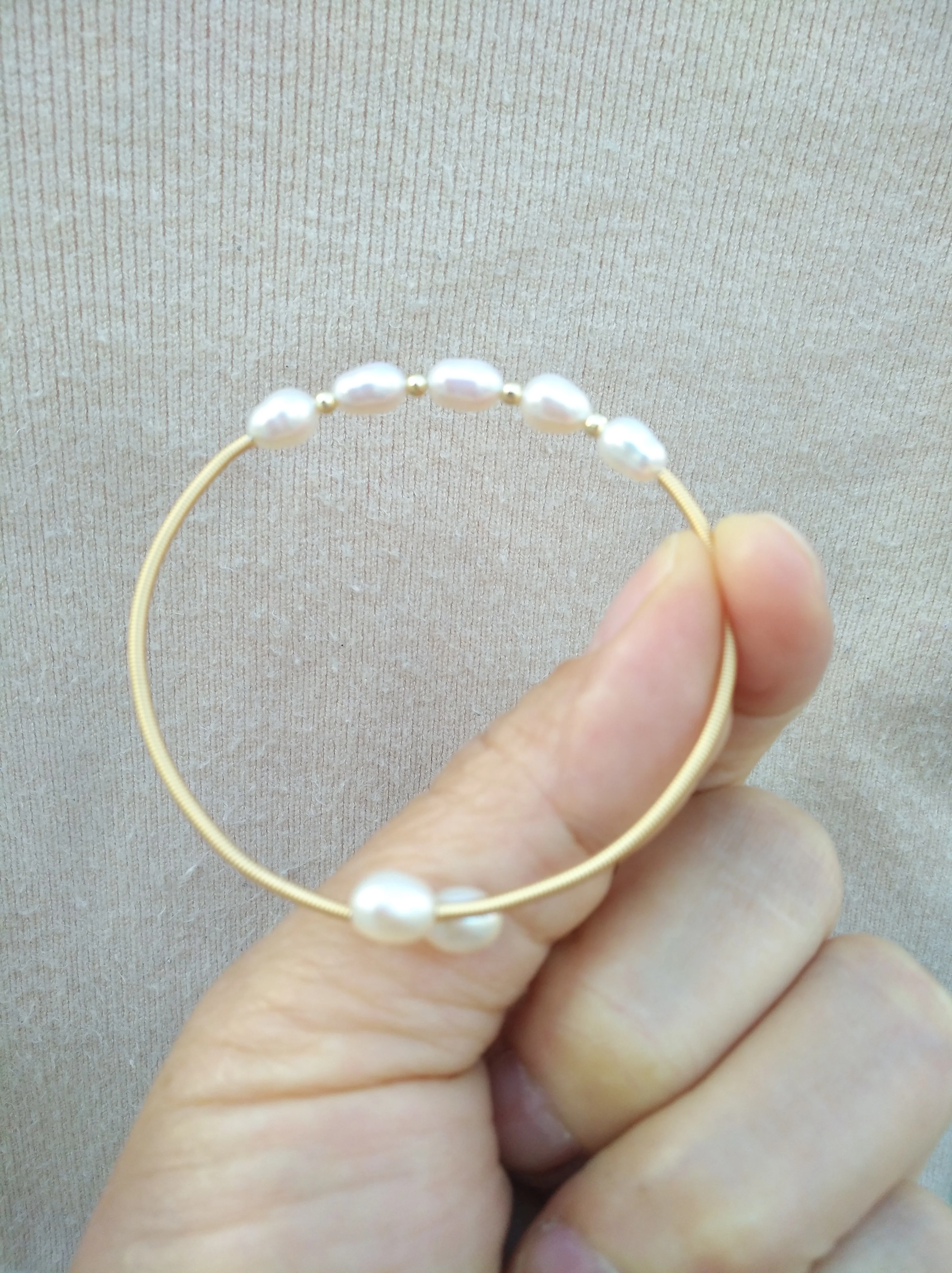 

Великолепный браслет из натурального белого жемчуга Акойя класса ААА, 5-7 мм