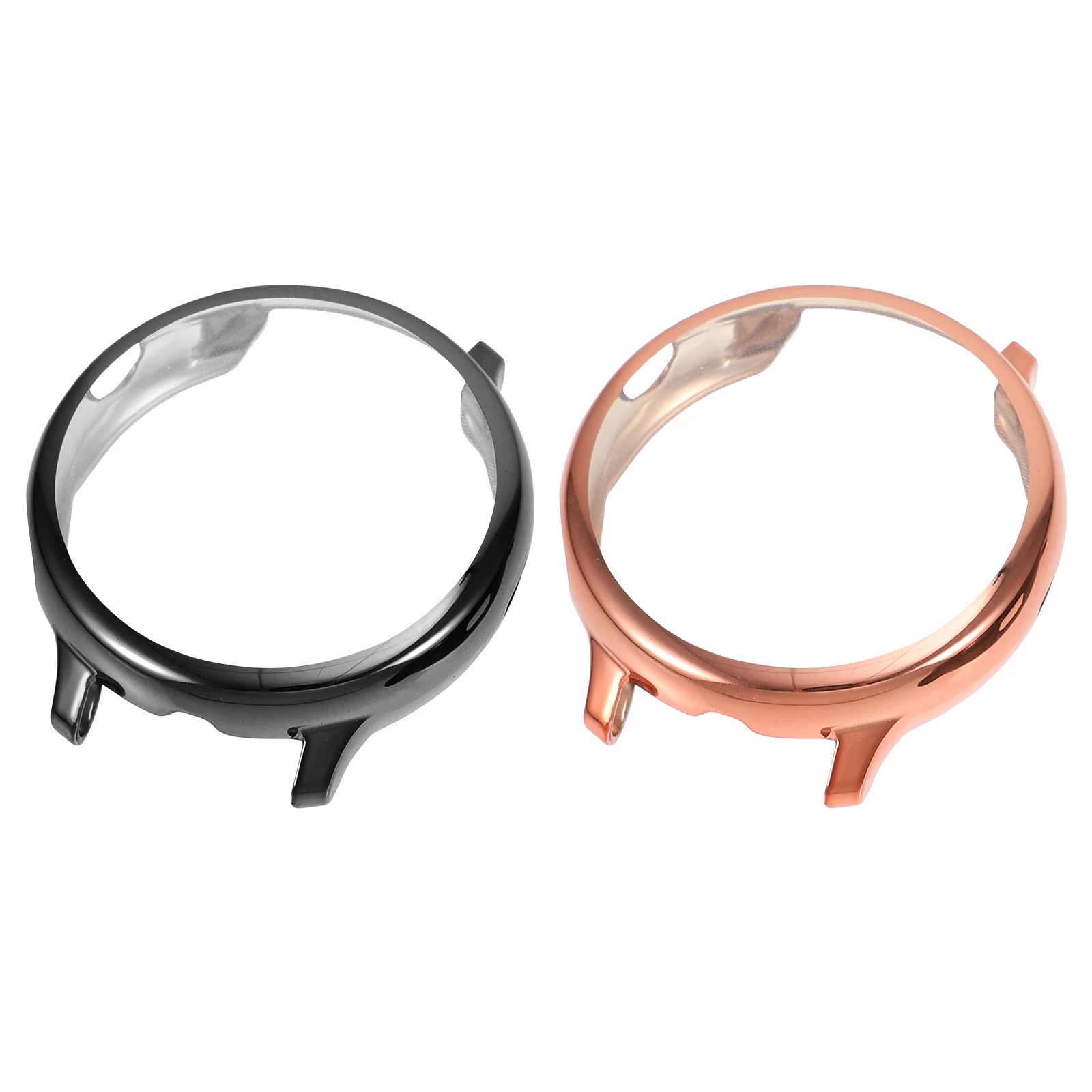 

2 Pcs Watch Case Covers Protector Caps Protective Simple Tpu Smartwatch Cases Screen