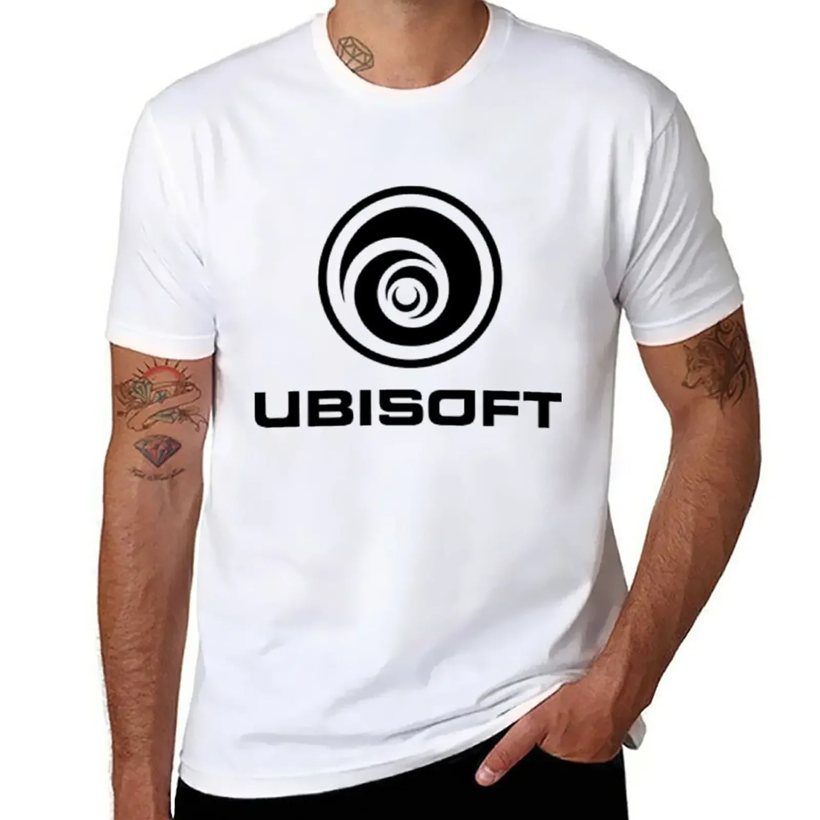 

Футболка ubisoft мужская с коротким рукавом, смешная тенниска для мальчиков, майка для высоких мужчин, стильная графическая одежда в стиле Харадзюку, лето 2024