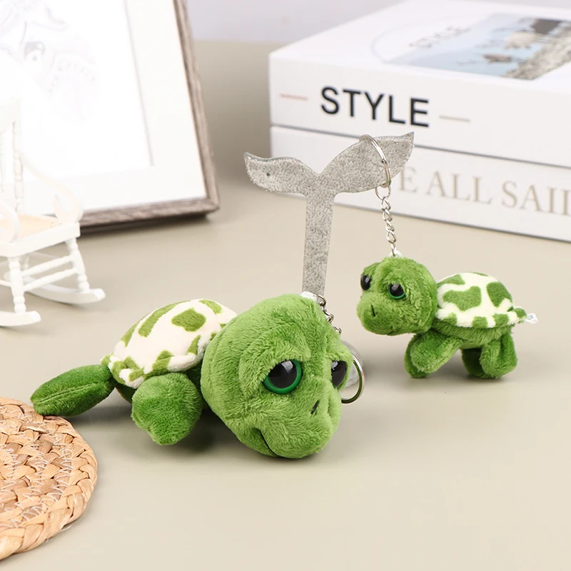 7/10CM Cute Turtle Plush Stuffed Doll Soft Plush Toy Keychain Bag Decor Pendant Kid Gift