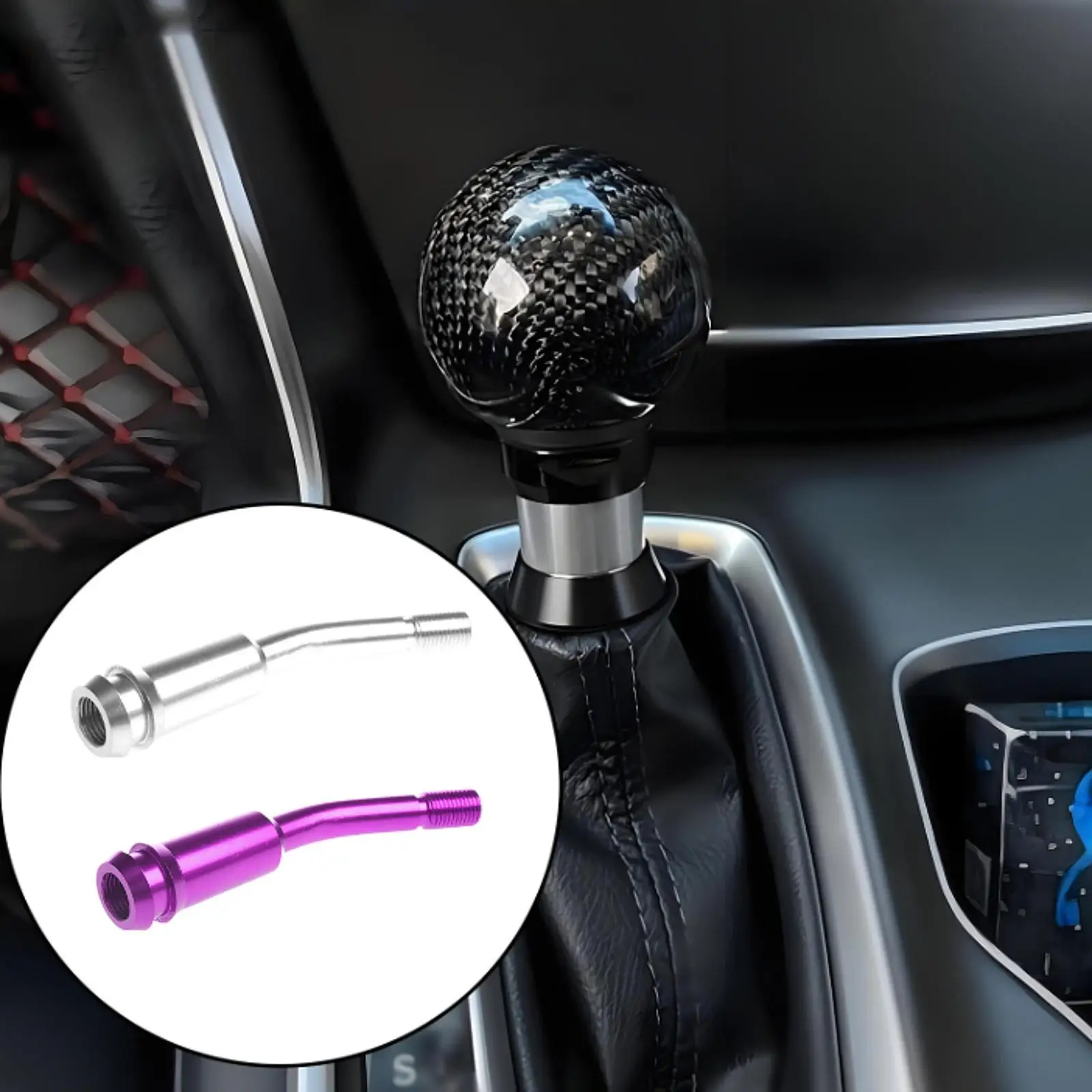 

Car Gear Lever Extension Gear Extension Aluminum Alloy Multiuse Auto er Lever Modified for Vehicle Parts