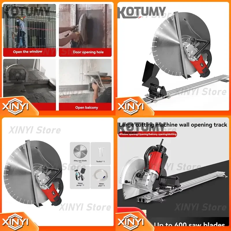 Multi-Function Wall Cutting Machine for 620mm 520mm 420mm Concrete Slotting Wall Chaser Brick Door and Window Cutter