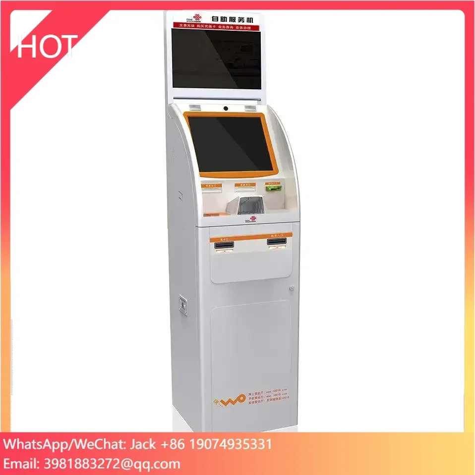 Self Service ATM Money Change Machine Car Parking Payment Kiosk Coin Cash Bill Recycling Parking Payment Terminal