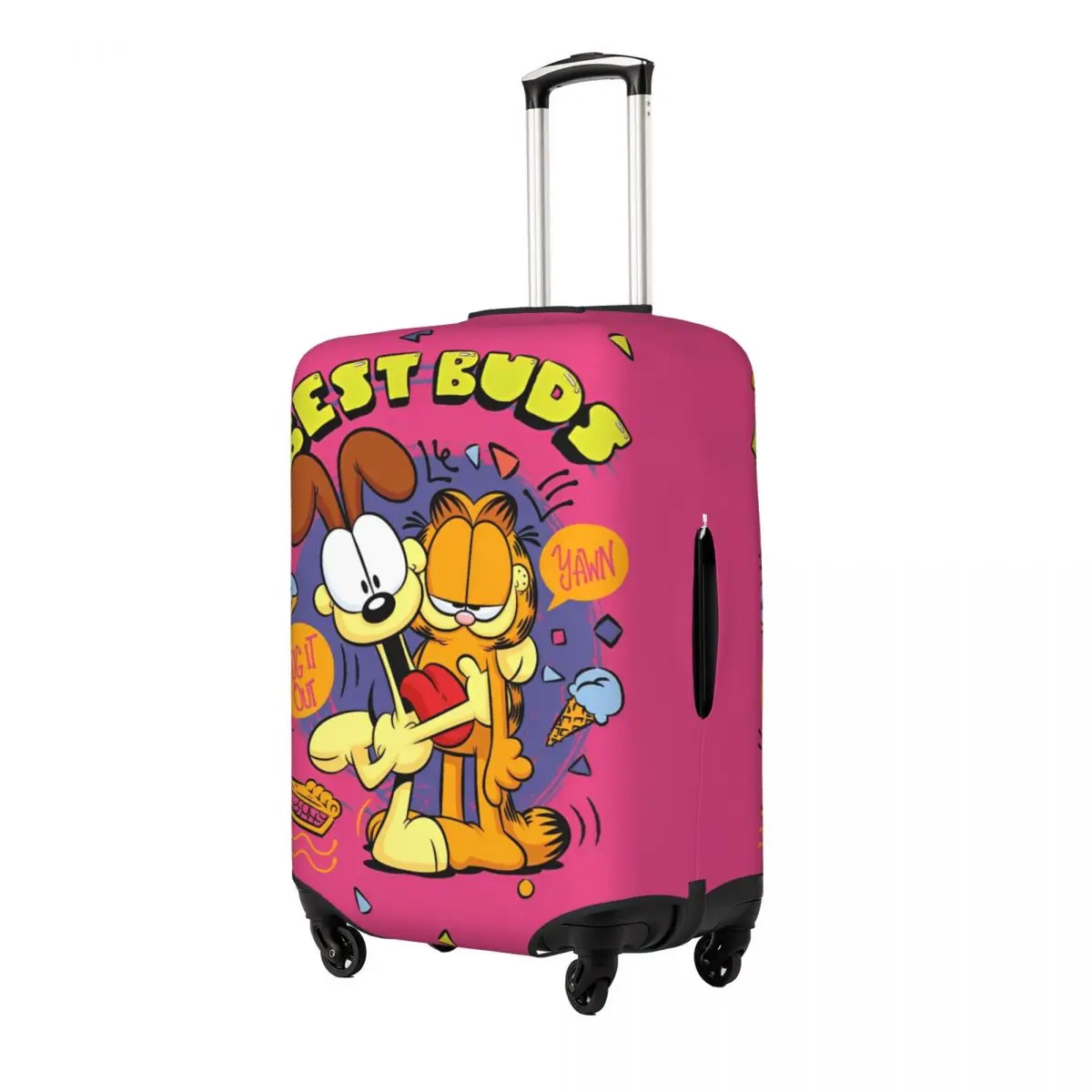 Cartoon G-Garfield The Cat Luggage Cover Fits 18-32 Inch Suitcases Elastic Suitcase Cover Protector Travel Accessories