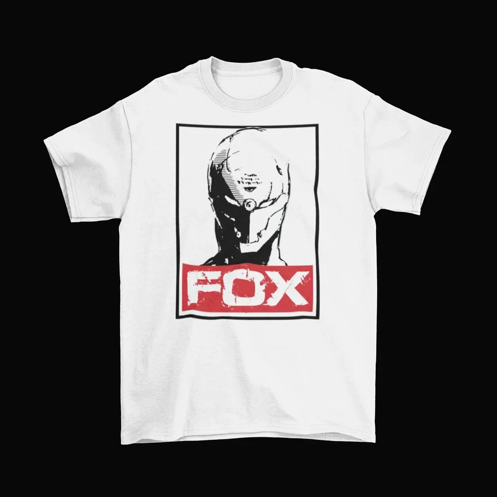 Unisex Adult Funny Sizes Video Game Hound New Gear Solid Gray Fox T-Shirt Unisex Adult Funny Sizes Video Game Hound New