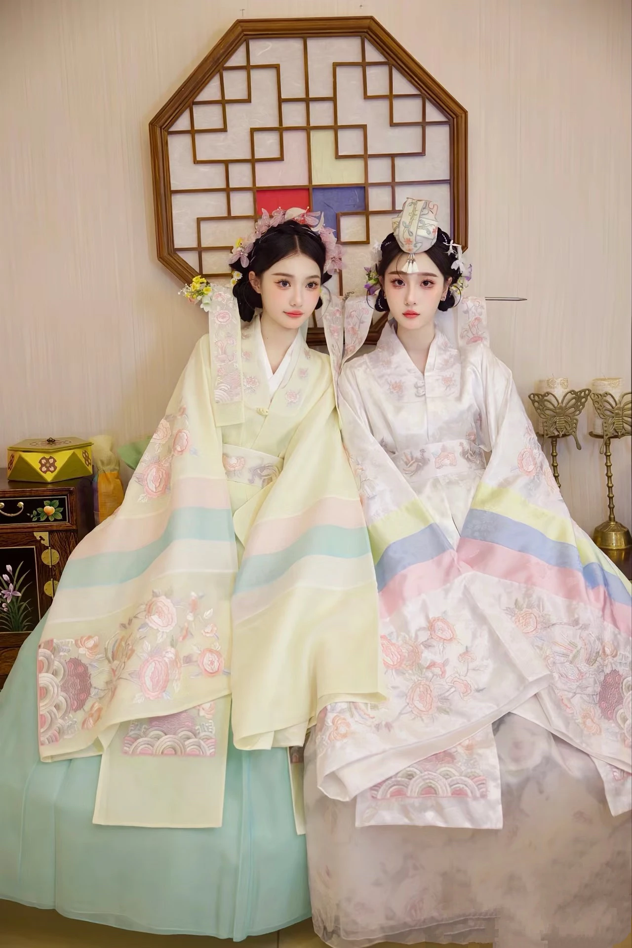 New Korean Embroidery Wedding Dress Koresn Palace Traditional Costume Yanbian Korean Wedding Dress Hanbok Clothes