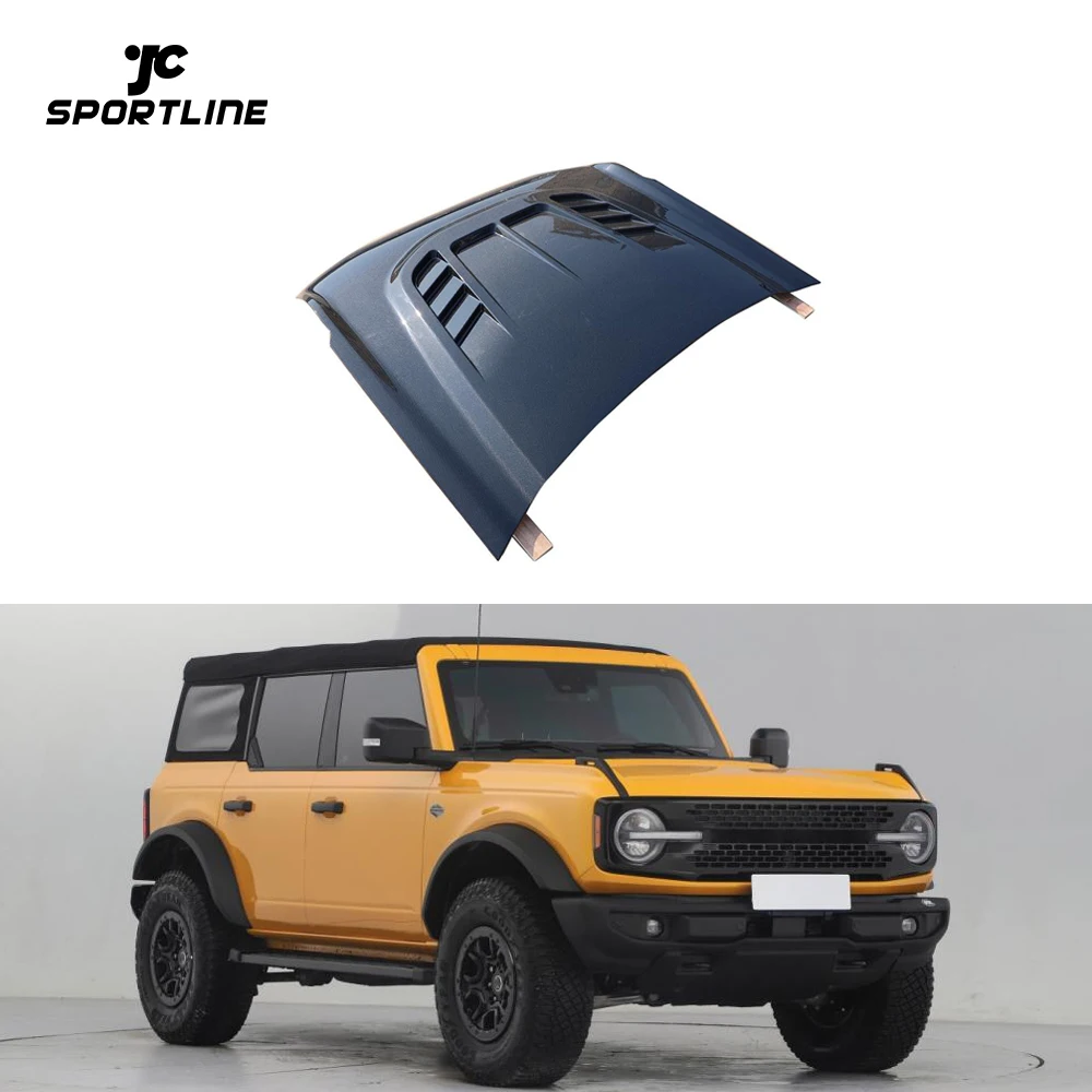 

Капот двигателя автомобиля из углеродного волокна для Ford Bronco Sport 4-дверный 2021-2022 гг.