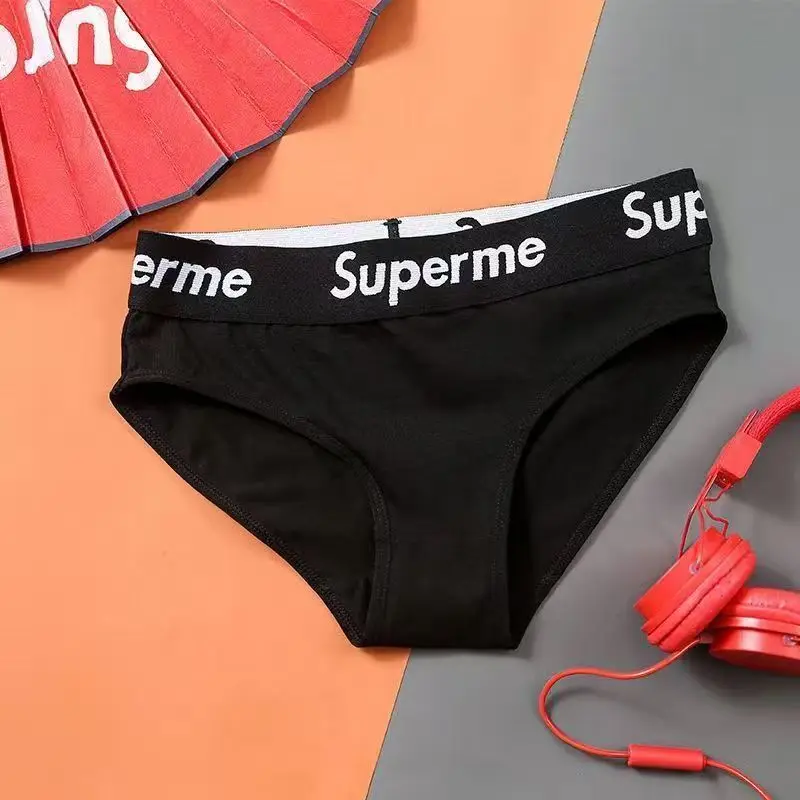 ملابس داخلية نسائية كلاسيكية على الموضة الأوروبية والأمريكية ملابس داخلية نسائية من القطن الخالص مثيرة تسمح بمرور الهواء #5