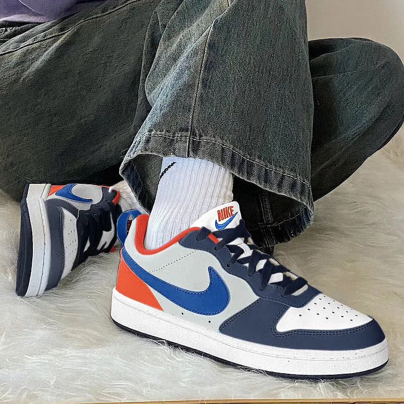 

NIKE children's shoes COURT BOROUGH LOW men's and women's casual shoes board shoes DV5456-401
