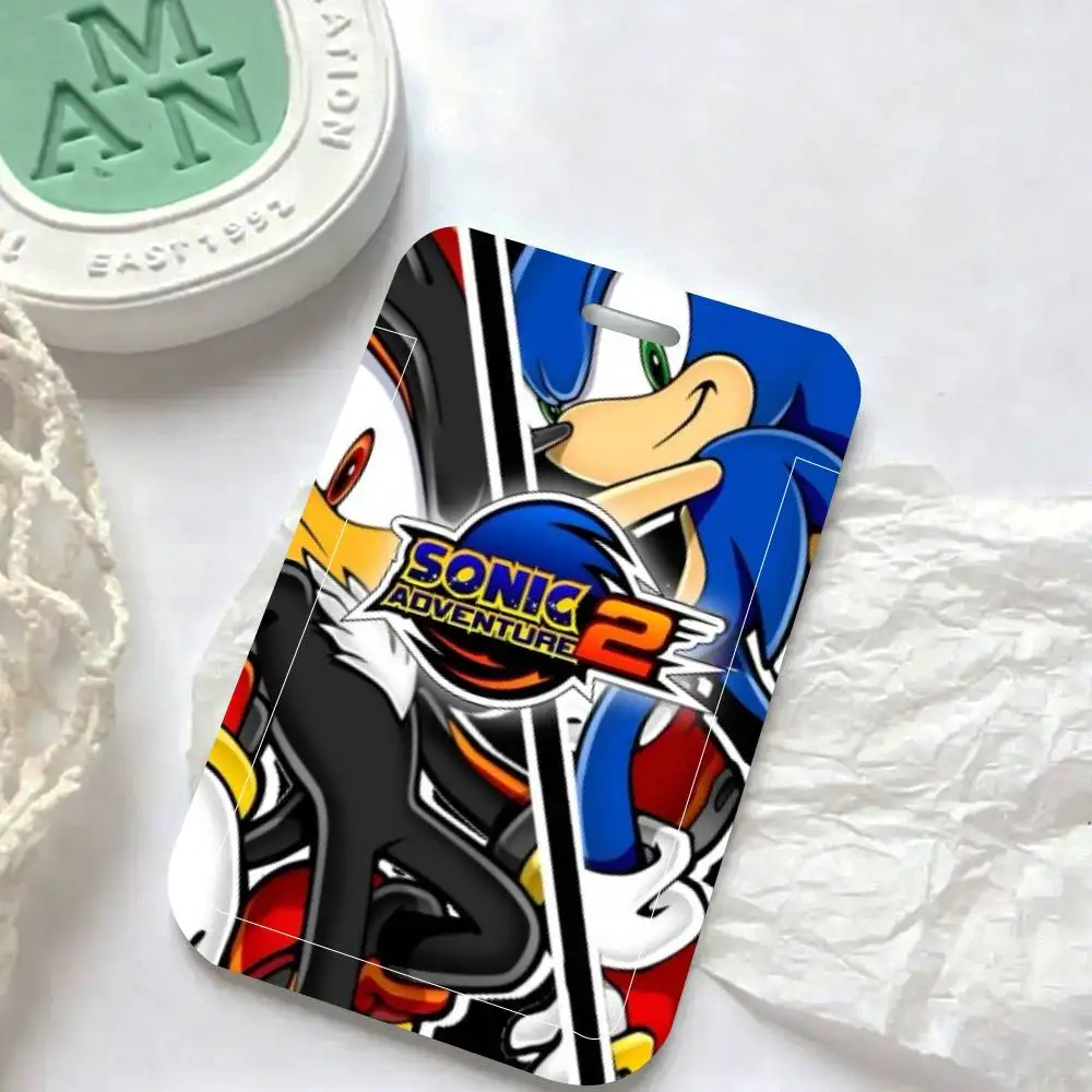 S-Sonic The H-Hedgehog ID Card Holder Neck Strap Pendant Door Badge Holder Lanyards Keychain Work Credential Case Gift - view 6