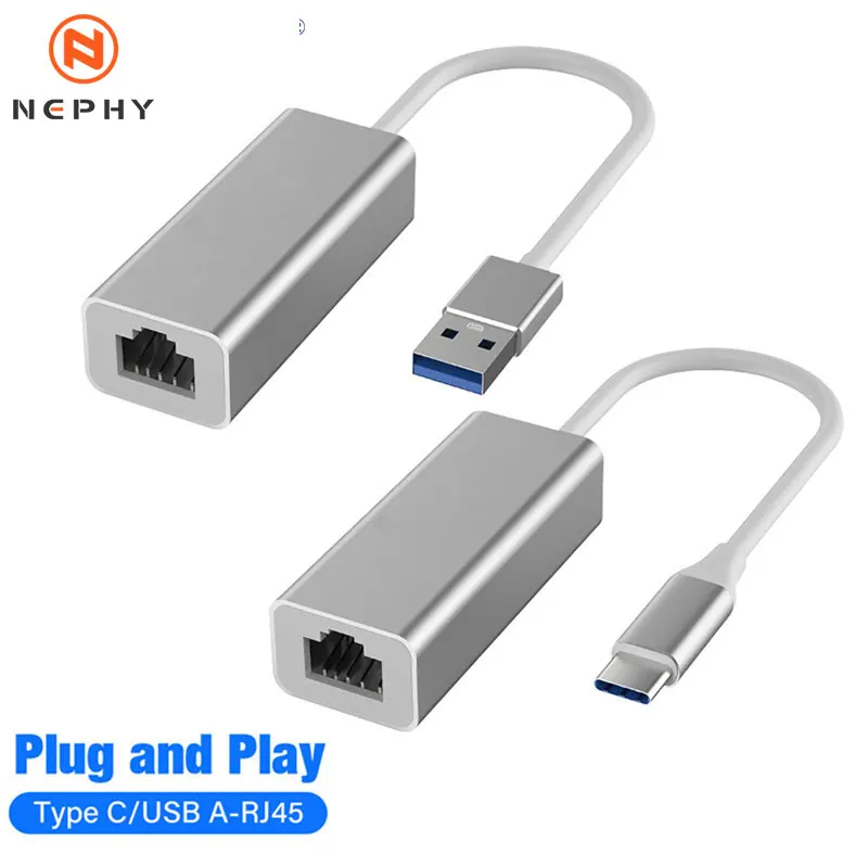 High quality USB 3.0 1000Mbps Network Card Type C USB to RJ45 Converter Gigabit Ethernet Lan Adapter for Nintendo Switch Macbook