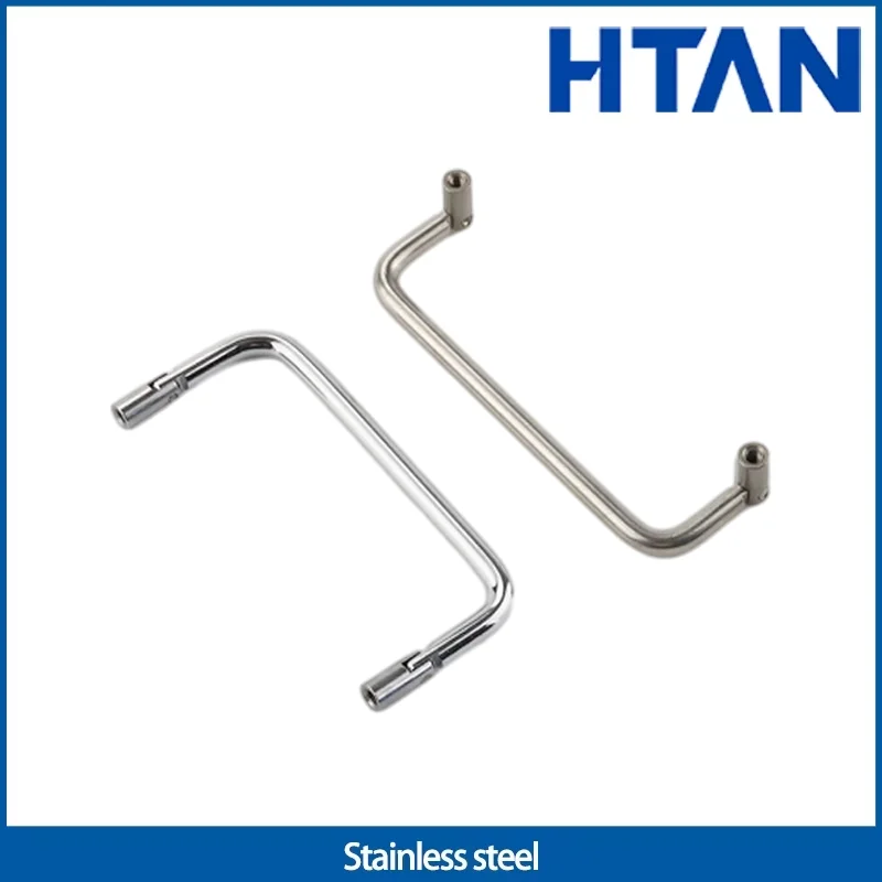 

304 Stainless Steel Solid U-Shaped Handle Indoor Foldable Drawer Handle Cabinet Toolbox L-Shaped Round Steel Handle