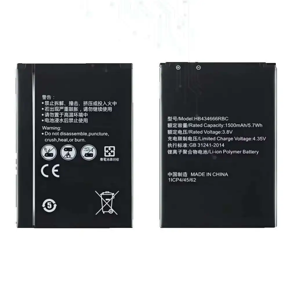 

1500mAh Replacement Battery HB434666RBC For Huawei E5573 E5573S E5573S-32 E5573S-320 E5573S-606 E5573S-806