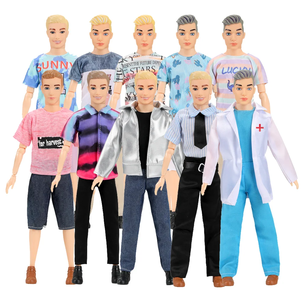 

1/6 Occupation Dressing Male Dolls CEO Singer Doctor Explorer Full Dolls Clothing Set Kids New Year Christmas Gift Figures