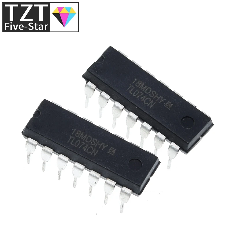 

TZT 10/30PCS TL074CN TL074 074CN