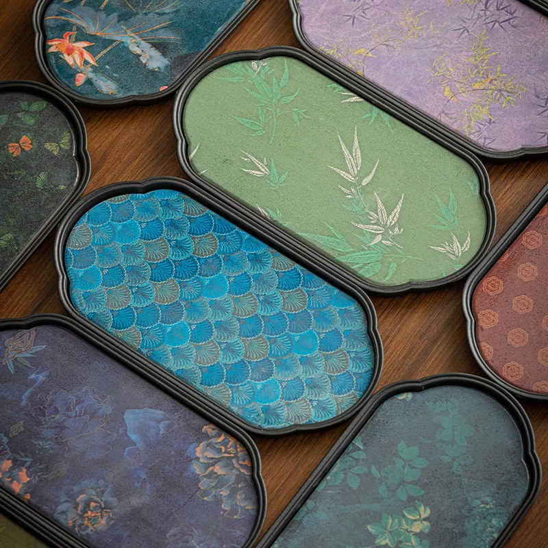 New Chinoiserie Absorbent Tea Tray One Person Small Tea Table Dry Soaking Table Tea Sea Drain