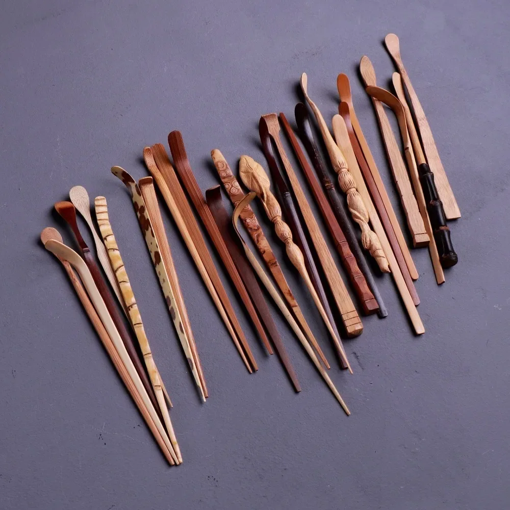 New Bamboo Tea Sticks Chashaku Japanese Traditional Matcha Spoon Classic 18cm Leaf Tea Scoops Kitchen Tool