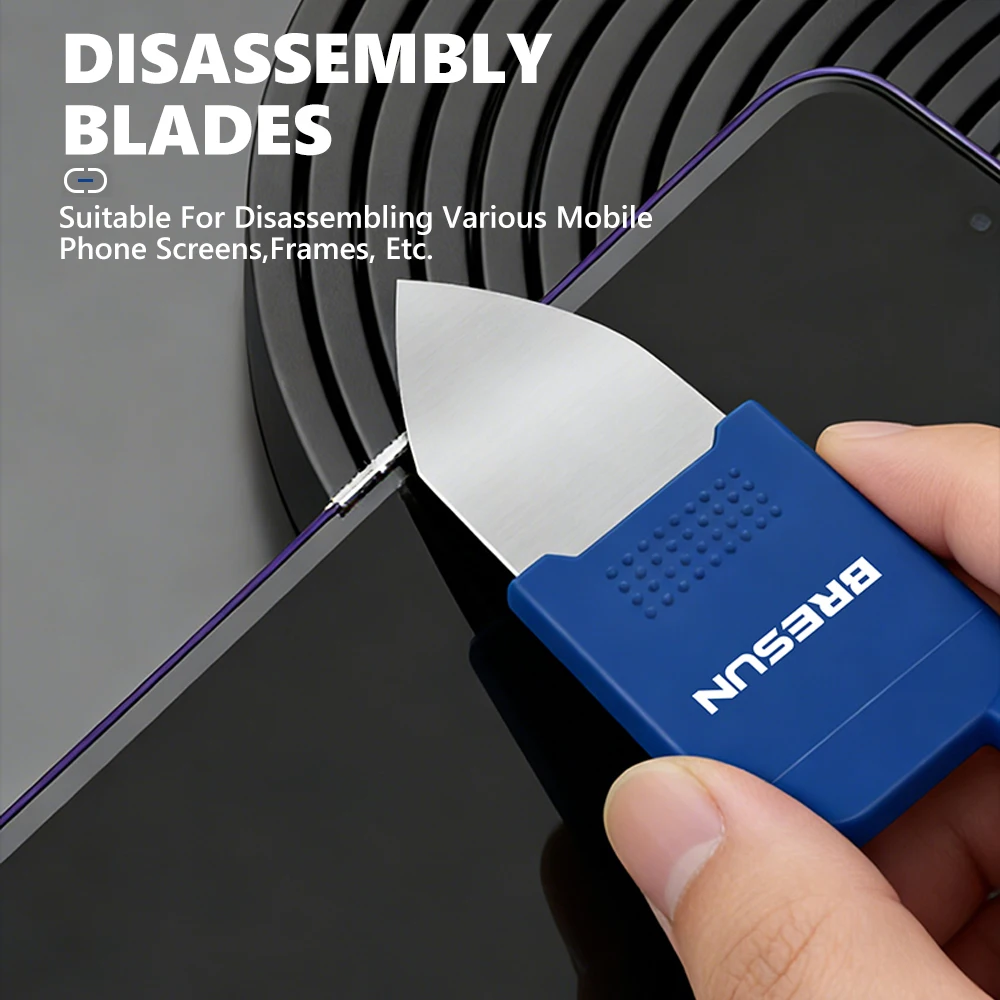 Bresun OP10 Thin Metal Steel Opening Tool 25mm Cutting Depth for Mobile Phone Screen and Frame Repair and Disassembly Tool