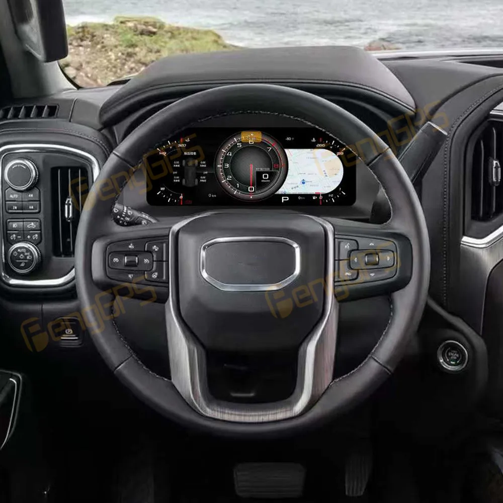 

12,3-дюймовый цифровой кластерный экран одометра для Chevrolet Colorado 2019-2023, виртуальный измеритель скорости кабины, приборная панель автомобиля