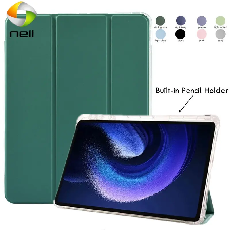 

Умный чехол для Xiaomi Pad 6 Pad 6 Pro 11 дюймов 2023 дюймов с держателем для карандашей прозрачный мягкий чехол-подставка для Mi Pad 6 MiPad 6 Pro чехол для планшета