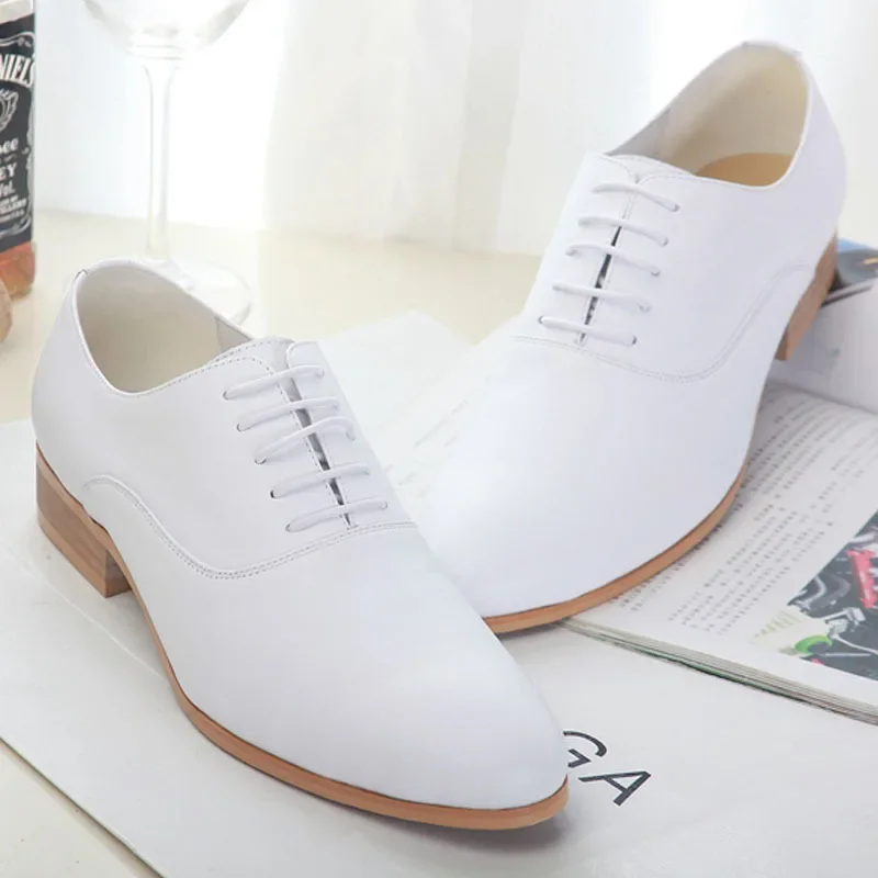 

Luxury White Wedding Shoes for Men Genuine Leather 2026 Handmade Designer Brand Fashion Autumn Quality Formal Social Shoes Man