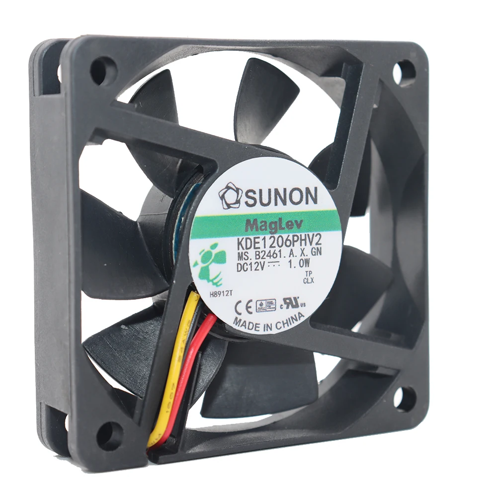 SUNON 6015 12V 1.0W KDE1206PHV2 DC Suspension Maglev Projection Cooling Fan