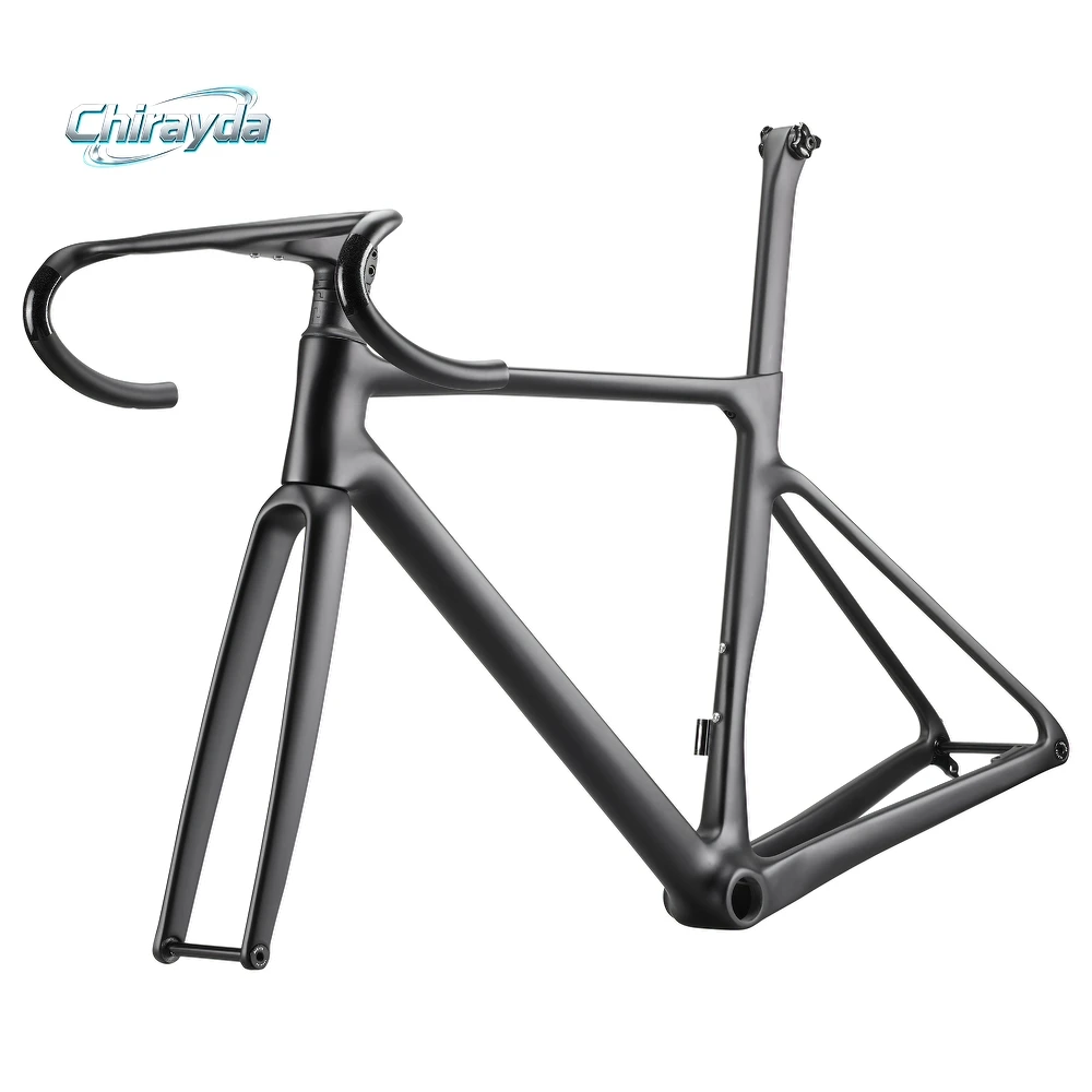 Chirayda 2025 Carbon Fiber Road Bike Frame T1100 Toray 49-58cm Full Internal Cable Routing Disc Brake 700*38C New Model view 4