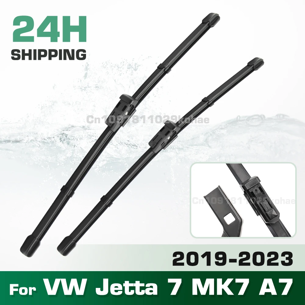 GREATROAD Wiper LHD&RHD Front Wiper Blades Set For VW Jetta 7 MK7 A7 2019 - 2023 Windshield Windscreen Window Brush 24